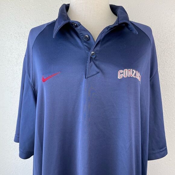 Nike Gonzaga Bulldogs Polo Shirt Size XXL EUC - Picture 2 of 8